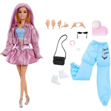 Barbie® Deluxe Style - You Create | 4 Kıyafeti, 4 Aksesuarı, 4 Değiştirilebilir Eli ve Renk Değiştiren Saçları Olan Barbie Deluxe Style Bebek JNC61