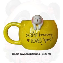 Rosie Tavşan Figürlü Seramik Kupa 350 ml