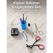 TeknoKapsül Taşınabilir Manikür Bakım Seti Günlük El Ayak ve Kaş Bakım Kiti