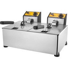 St. Morritz 5+5 Lt Çiftli Elektrikli Fritöz