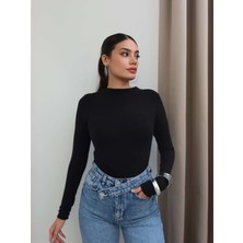 Esra Helvacı Yarım Balıkçı Yumuşak Dokulu Bluz