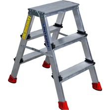 Sözbir 3+3 Çift Çıkışlı Premium Alüminyum Merdiven 50x20 Çok Amaçlı/Pratik/Kolay