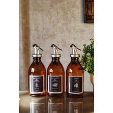 St. Morritz Amber Zeytinyağı Nar Ekşisi Sirke Şişesi Yağdanlık 3 Lü Set 300ML Stantsız Sm3ç-Sz