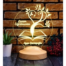 TeknoKapsül Canım Öğretmenim 3D LED Lamba - Öğretmene Kişiye Özel, Mezuniyet ve Öğretmenler Günü Için Hediye Fikri