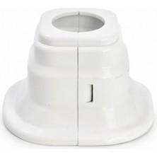 FKN Beyaz Kare Plastik Havlupan Radyatör 2 cm Boru Gizleme Kapama Aparatı 6,5 cm