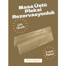 St. Morritz Pleksi Rezervasyonluk Masa Üstü 21X8 cm