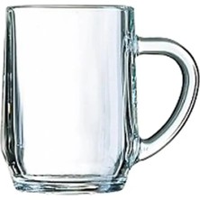 St. Morritz Şeffaf 590 ml Kulplu Temperli Kupa, Şık ve Kullanışlı Içecek Kabı