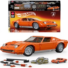 Mattel Brick Shop™ Hot Wheels® '71 Lamborghini Miura P400 Sv | Koleksiyoncular Için Yapı Oyuncağı Seti JHF61