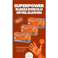 Parla Elmas Dokulu Nitril Eldiven Turuncu L