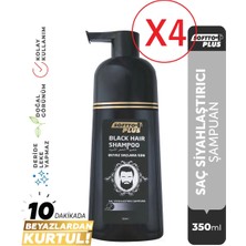 Softto Plus Black Hair Şampuan 350 ml x 4 Adet