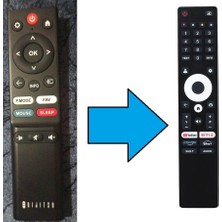 Herz Dijitsu Smart Tv Kumandası-Resimde Sağdaki Gönderilir