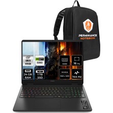 Hp Omen 16 Intel Core I9 14900HX Rtx 5060 8gb 24GB Ram 1tb SSD 16" 2k 144Hz Freedos C39J7EAPN315 Gaming Laptop + Per4 Çanta