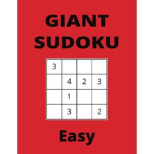 TeknoKapsül Independently Published Gıant Easy Red Sudoku Book, 4x4 Puzzles, 50 Pages, 8.5X11