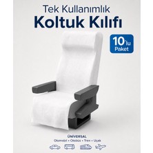 Pufazzo Tek Kullanımlık Oto Koltuk Kılıfı, Nonwoven Universal Araç Koltuk Koruyucu - 10 Adet