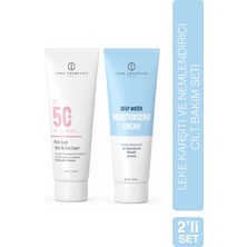 Lona Cosmetics Leke Karşıtı ve Nemlendirici Cilt Bakım Seti: Yoğun Nemlendirici Bakım Kremi & Pink Touch Güneş Kremi Spf 50