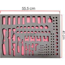 St. Morritz Takım Boş Eva Organizer Lokma ve Cırcır Kol Için 110 Adet Bölme 55,5cm x 41 cm
