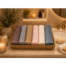 Royam 6 Lı By Ido Kutulu %100 Pamuklu El Yüz Havlu Seti 50 x 90
