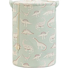 TeknoKapsül Ocean Home Textile Çocuk Odası Ağzı Büzgülü Dinozor Oyuncak Sepeti 36 x 48 cm