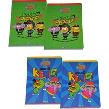 St. Morritz Kral Şakir 4 Parça A5 Defter Seti