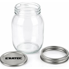 Eratec Cam Kavanoz 2 Parçalı Kapak 1000 ml