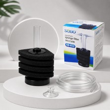 Muyu Craft Sobo SB-833 Mini Akvaryum Iç Filtre Seti – 1 Metre Hava Hortumu ve Hortum Vantuzu Hediyeli