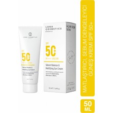 Lona Cosmetics Yağlı ve Karma Ciltler Için Matlaştırıcı Spf 50 Güneş Kremi 50 ml