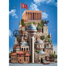 TeknoKapsül Anatolian Puzzle - ANKARA,1000 Parça Puzzle, #1207