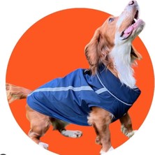 St. Morritz Zubirain / Su Geçirmeyen Polar Astarlı Köpek Yağmurluğu – Lacivert