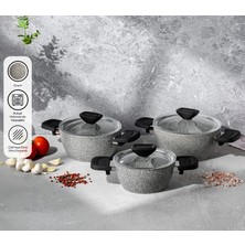 Emsan Fortis 6 Parça Granit Midi Tencere Seti