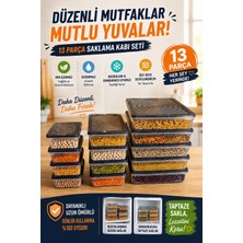 Hess Mikrodalga ve Difriz Uyumlu 13 Adet Saklama Kabı Seti 2400MLX5+1200MLX4+600MLX4