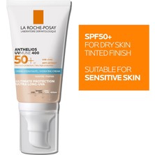 TeknoKapsül Anthelios Uvmune Spf+50 Hassas Ciltler Için Yüksek Korumalı Renkli Yüz Güneş Kremi | Uvmune 400, Minimalist Nemlendirici Formül, Çok Yüksek Uv Koruması, Su ve Tere Dayanıklı, 250 ml