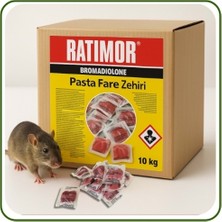 Volkan Ziraat Mühendislik Kulsan Ratimor 10 kg Pasta Formüllü Kemirgen Yemi - Outdoor Garden Facility Pest Control Bitrex Protection Sıçan Lağım Faresi Rodenticide Bait