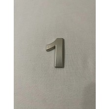 St. Morritz 1 (Bir) Numara Yapışkanlı Daire Bina Villa Kapı Numarası Sarı Gold 4 CMX5CM No:1 Plastik