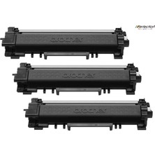 Perfection Brother MFC-L2376 / L2386 / L2716 Toner TN2456 Siyah Muadil Lazer Toner (3 Adet)