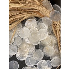 FioliMore 24 mm Çanta Pulu (25 Gram 30 Adet) Takı Tasarım Pul Yandan Delik Çapı 1 mm