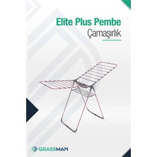 St. Morritz Elite Plus Pembe Mandal Sepetli Kalın Borulu Ekstra Sağlam Renkli Çamaşır Kurutmalığı