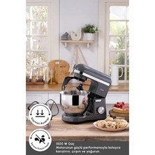 St. Morritz Mastermaid 6 Hız Kademeli Özel Geliştirilmiş Çift Kollu Hamur Yoğurma Mutfak Şefi 1500 W