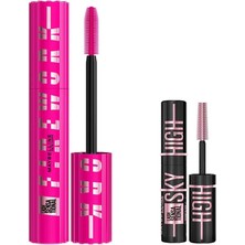TeknoKapsül Maybelline New York Lash Sensational Firework Maskara & Mini Lash Sensational Sky High Cosmic Black Maskara Makyaj Seti