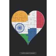 TeknoKapsül Planner: Indian Panamanian Flag United Heart Jigsaw Puzzle Flags Of India Panama
