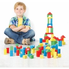 St. Morritz Ahşap Blok 100 Parça Renkli KID-1004 U287747 /