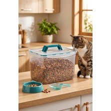 St. Morritz Fresh Box 11 Litre Saplı Saklama Kabı (30 x 23 x 20 Cm) Hava Geçirmez Sıvı Sızdırmaz Kutu Mama Kabı