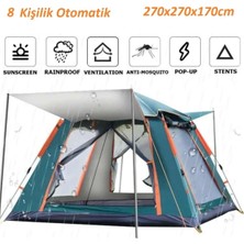 St. Morritz 8 Kişilik Otomatik Kurulum Çadır Kamp Balık ve Çocuk Oyun Çadırı 270CMX270CMX170CM