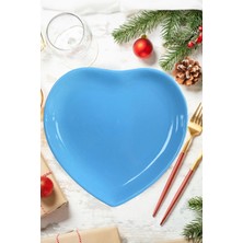 St. Morritz Turkuaz Kalp Servis Tabağı 25CM