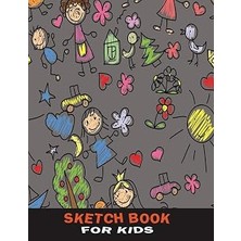 TeknoKapsül Sketch Book For Kids: Drawing Paper For Boys - Kids Drawings Black (Sketching & Drawing Workbook)