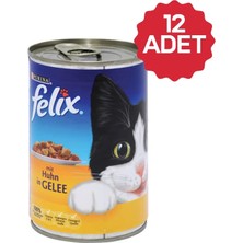 Felix 400 gr 12'lı Yetişkin Konserve Kedi Maması
