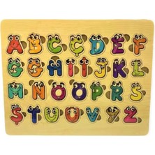 St. Morritz Ahşap Türkçe Harfler Puzzle-29 Harfli Bultak Puzzle Türkçe Alfabe