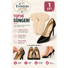Evinizin Vitrini Ayakkabı Topuk Vurma Önleyici Ped - Kendinden Yapışkanlı, Kaydırmaz Taban Destekli 1 Çift