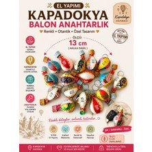 Kapadokya Hediyelik Deri Balon Anahtarlık (50) Adet