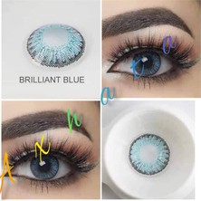 Axhara Newyork Brilliant Blue Mavi Renkli Göz Kirpik Lensi Yıllık Kullanım