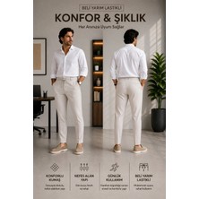 Serseri Jeans Erkek Rahat Kesim Pantolon – Yarım Lastikli Bel, Elastanlı Esnek Kumaş, Günlük ve Şık Kullanım
